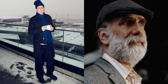 Andy Müller-Maghun (links, Bild: Joan Minder, Republik) und Bruce Schneier (rechts, Bild: Tony Luong, Republik)