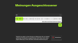 Mittels Sprachnachrichten teilen Menschen, die sonst nichts zu sagen haben, im Forum for Inclusion ihre Meinung.